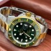 معرفی ساعت مچی مردانه رولکس ساب مارینر صفحه سبز استیل طلاییrolex sub mariner 