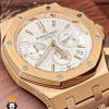ساعت مچی مردانه اودمار پیگه کرنوگراف رزگلد صفحه سفیدAUDEMARS PIGUET ROYAL 4443