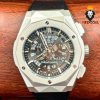 ساعت مچی مردانه هابلوت مدل بیگ بنگ اسکلتون استیل بند رابر 6633 Hublot big bang