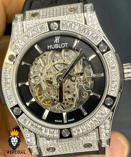 ساعت مچی مردانه هابلوت اتومات فول نگین HUBLOT big bang 0947