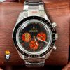 ساعت مچی مردانه امگا اسپید مستر استیل صفحه مشکی OMEGA Speedmaster 604