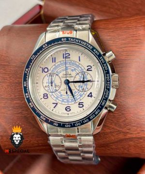 ساعت مچی مردانه امگا اسپید مستر صفحه سفید OMEGA Speedmaster 604