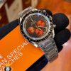 ساعت مچی مردانه امگا اسپید مستر استیل صفحه مشکی OMEGA Speedmaster 604