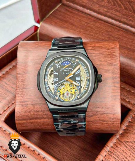 ساعت مچی مردانه پتک فیلیپ ناتیلوس تمام مشکی اتوماتیک جدید Patek Philippe nautilus 9645