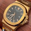 ساعت مچی مردانه پتک فیلیپ ناتیلوس رزگلد صفحه مشکی Patek Philippe nuatilos 9652