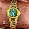 ساعت مچی مردانه پتک فیلیپ ناتیلوس طلایی صفحه سبز Patek Philippe nuatilos 9652