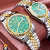 ست ساعت مچی رولکس مدل دیت جاست دو رنگ طلایی صفحه سبز 577 Rolex Datejust