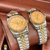 ست ساعت مچی رولکس مدل دیت جاست دو رنگ رزگلد صفحه شامپاینی 5708 Rolex Datejust8