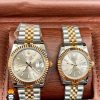 ست ساعت مچی رولکس مدل دیت جاست دو رنگ رزگلد صفحه طوسی 5709 Rolex Datejust8