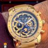 ساعت مچی مردانه بولگاری کرنوگراف استیل طلایی BVLGARI 2362