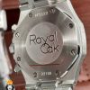 ساعت مچی زنانه اودمار پیگه استیل کلاسیک صفحه سفید قاب نگین 2241 AUDEMARS PIGUET ROYAL