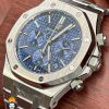 ساعت مچی مردانه اودمار پیگه کرنوگراف استیل صفحه ابی AUDEMARS PIGUET ROYAL 4417