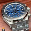 ساعت مچی مردانه اودمار پیگه کرنوگراف استیل صفحه ابی AUDEMARS PIGUET ROYAL 4417