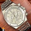 ساعت مچی مردانه اودمار پیگه کرنوگراف استیل صفحه سفید AUDEMARS PIGUET ROYAL 4418