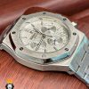 ساعت مچی مردانه اودمار پیگه کرنوگراف استیل صفحه سفید AUDEMARS PIGUET ROYAL 4418