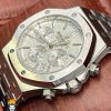 ساعت مچی مردانه اودمار پیگه کرنوگراف استیل صفحه سفید AUDEMARS PIGUET ROYAL 4418