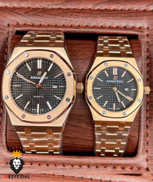 ساعت مچی ست مردانه و زنانه اودمار پیگه رزگلد AUDEMARS PIGUET ROYAL 4420