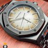 ساعت مچی مردانه اودمار پیگه استیل مشکی صفحه طوسی AUDEMARS PIGUET ROYAL 4485