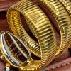ساعت مچی زنانه بولگاری ماری دستبندی طلایی BVLGARI SERPENTI TUBOGAS 01134