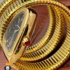 ساعت مچی زنانه بولگاری ماری دستبندی 3 دور طلایی BVLGARI SERPENTI TUBOGAS 2345