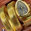 ساعت مچی زنانه بولگاری ماری دستبندی 3 دور طلایی BVLGARI SERPENTI TUBOGAS 2345