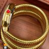 ساعت مچی زنانه بولگاری ماری دستبندی طلایی BVLGARI SERPENTI TUBOGAS 01134