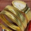 ساعت مچی زنانه بولگاری ماری دستبندی 3 دور طلایی BVLGARI SERPENTI TUBOGAS 2344