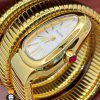 ساعت مچی زنانه بولگاری ماری دستبندی 3 دور طلایی BVLGARI SERPENTI TUBOGAS 2344