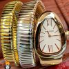 ساعت مچی زنانه بولگاری ماری دستبندی 3 دور3رنگ BVLGARI SERPENTI TUBOGAS 2346