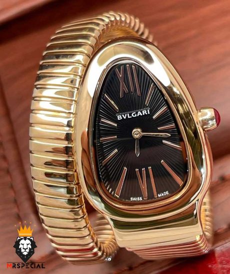 ساعت مچی زنانه بولگاری ماری دستبندی رزگلد BVLGARI SERPENTI TUBOGAS 2348