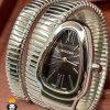 ساعت مچی زنانه بولگاری ماری دستبندی 3 دور استیل BVLGARI SERPENTI TUBOGAS 2347