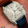ساعت مچی زنانه کارتیه سانتوس فول نگین Cartier Santos100