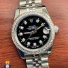 ساعت مچی زنانه رولکس دیت جاست استیل قاب نگین 5800 ROLEX DATEJUST