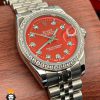 ساعت مچی زنانه رولکس دیت جاست استیل قاب نگین 5886 ROLEX DATEJUST