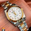 ساعت مچی زنانه رولکس دیت جاست اتوماتیک استیل رزگلد صفحه سفید 5809 ROLEX DATEJUST