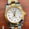 ساعت مچی زنانه رولکس دیت جاست اتوماتیک استیل رزگلد صفحه سفید 5809 ROLEX DATEJUST