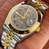 ساعت مچی مردانه رولکس مدل دیت جاست ویمبلدون اتوماتیک استیل دو رنگ طلایی 5787 Rolex DATE JUST WIMBELDON