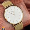 ساعت مچی مردانه دنیل ولینگتون بند استیل حصیری رزگلد کلاسیک صفحه سفید 2252 Daniel Wellington