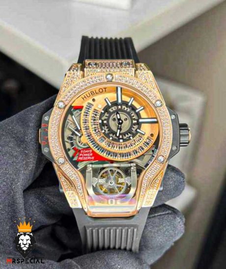 ساعت مچی مردانه هابلوت 0068 HUBLOT Tourbillon Diamonds