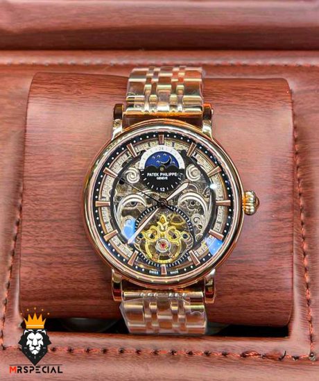 ساعت مچی مردانه پتک فیلیپ رزگلد اسکلتون Patek Philippe 9622