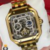ساعت مچی مردانه کارتیر سانتوس طلایی اتومات CARTIER 0819