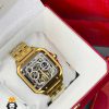 ساعت مچی مردانه کارتیر سانتوس طلایی اتومات CARTIER 0819