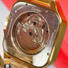 ساعت مچی مردانه کارتیر سانتوس طلایی اتومات CARTIER 0819