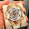 ساعت مچی مردانه هابلوت کهکشانی پشت شیشه ای HUBLOT Sang Bleu 0987