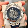 ساعت مچی مردانه هابلوت کهکشانی پشت شیشه ای HUBLOT Sang Bleu 0985