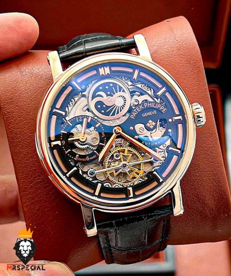 ساعت مچی مردانه پتک فیلیپ چرمی رزگلد Patek Philippe 0892