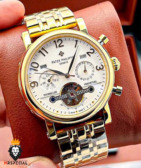 ساعت مچی مردانه پتک فیلیپ طلایی Patek Philippe 0906