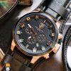 ساعت مچی مردانه پورشه بند چرم سه موتوره مشکی Porsche Design 0877