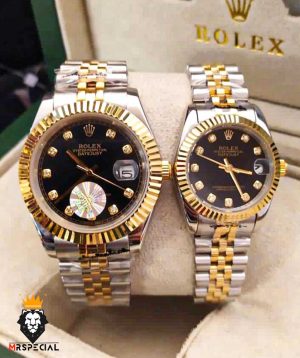 ساعت مچی ست مردانه و زنانه رولکس دیت جاست اتوماتیک 0835 ROLEX DATEJUST