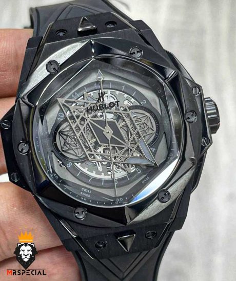 ساعت مچی مردانه هابلوت کهکشانی مشکی HUBLOT Sang Bleu 0933